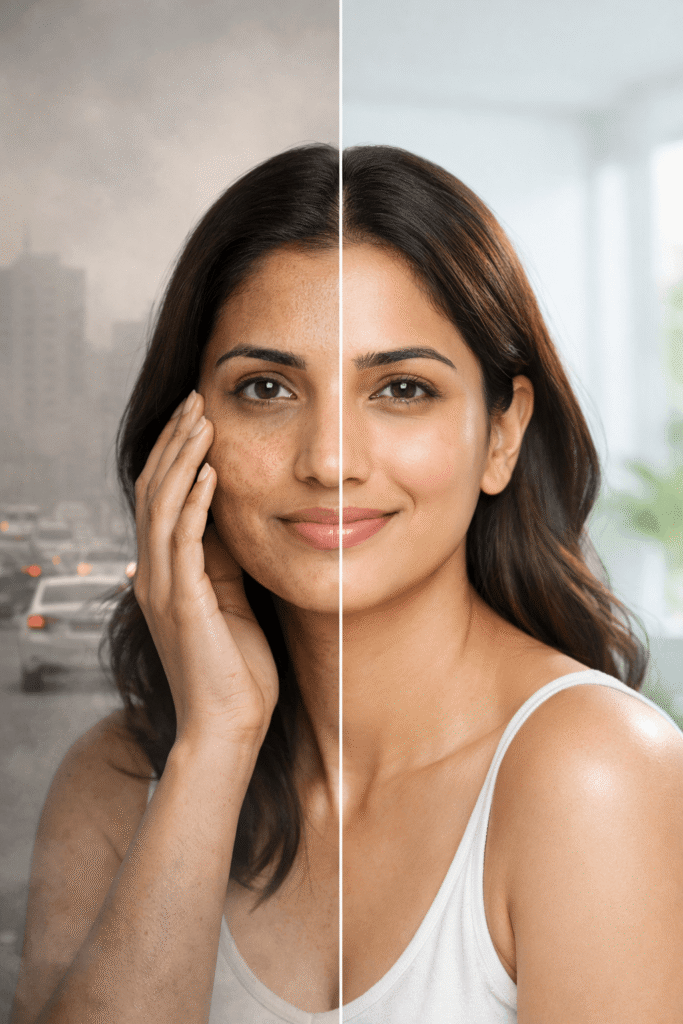 Skin Damage Dues to Pollution